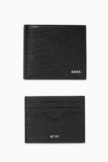Wallet & Card Holder Gift Set in Leather