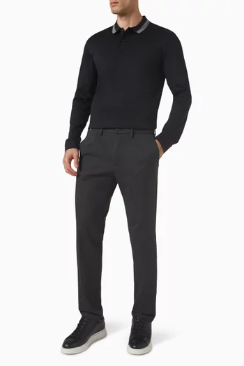 Pleins 199 Polo Shirt in Mercerised-cotton
