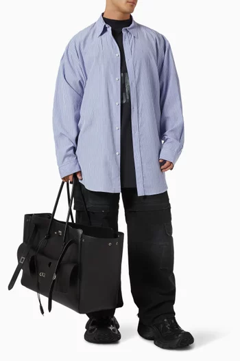 Convertible Distressed Cargo Pants in Cotton