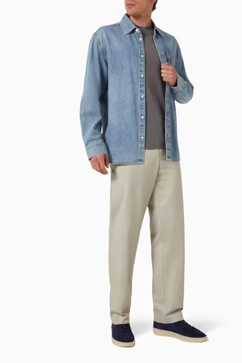 Button-down Shirt in Denim