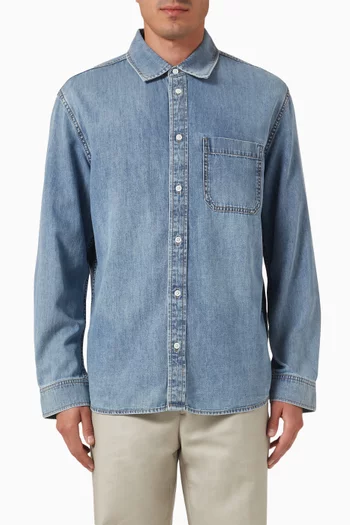 Button-down Shirt in Denim