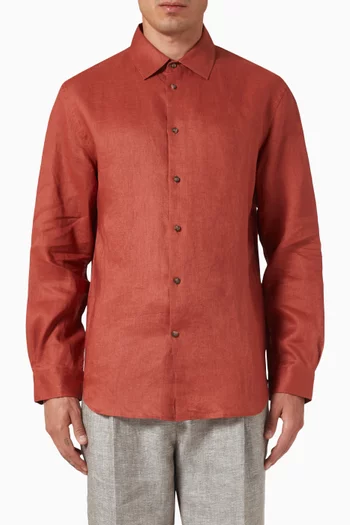 Button-down Shirt in Linen