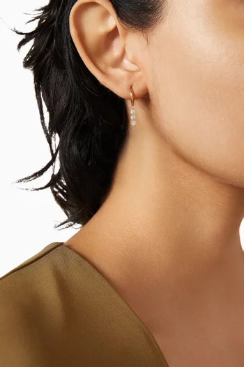 Bohème Single Diamond Earring in 18kt Gold