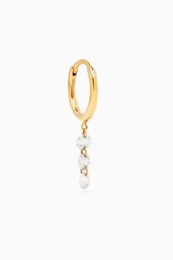 Bohème Single Diamond Earring in 18kt Gold