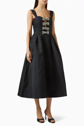 Luiza Midi Dress in Taffeta