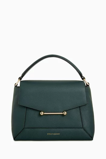Mosaic Top Handle Bag in Calfskin Leather