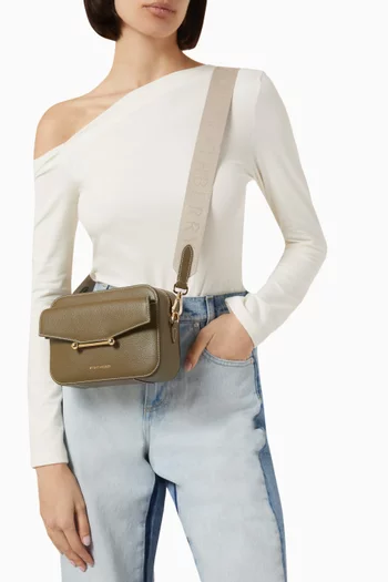 Mosaic Camera Bag in Grained Calfskin