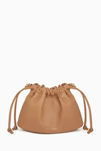 Charlotte Drawstring Bag in Nappa Leather