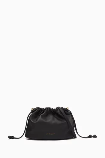 Charlotte Drawstring Bag in Nappa Leather