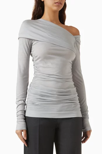 Draped Top in Jersey