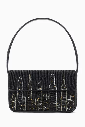 حقيبة كتف تومي مزينة بالخرز