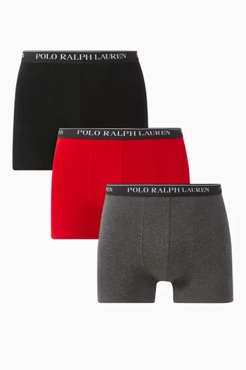 Classic Boxer Briefs in Stretch Cotton, Set of 3