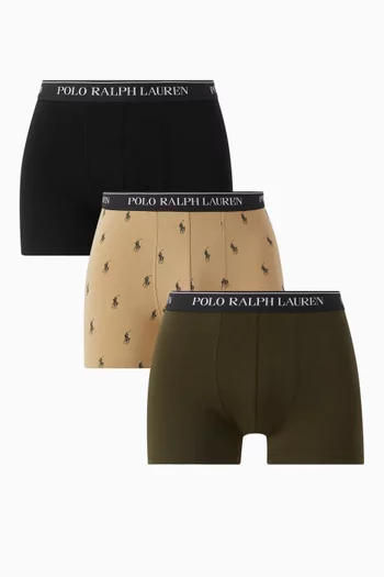 Classic Boxer Briefs in Stretch Cotton, Set of 3