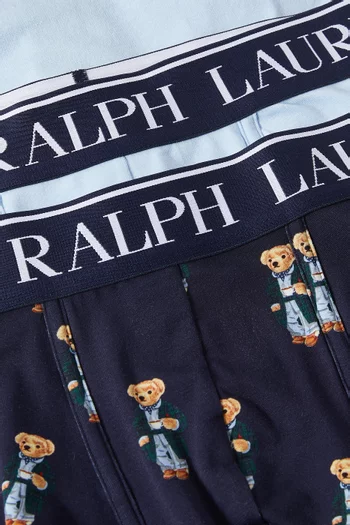 Polo Bear Boxer Briefs in Stretch Cotton, Set of 2