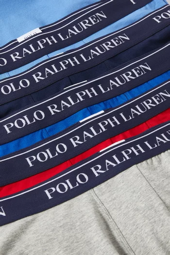 Classic Boxer Briefs in Stretch Cotton, Set of 5
