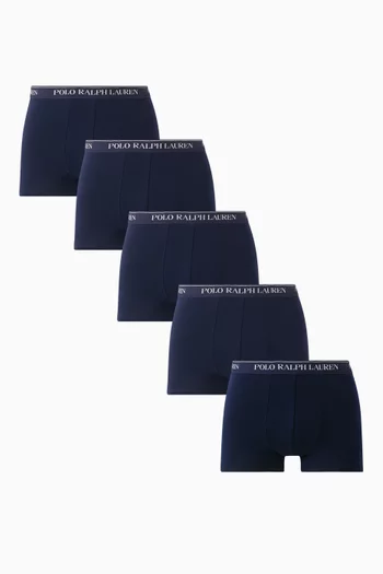Classic Boxer Briefs in Stretch Cotton, Set of 5
