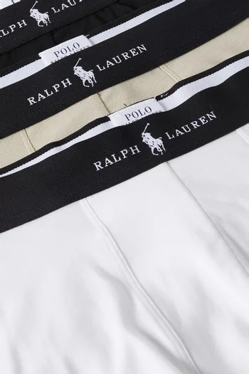 Classic Boxer Briefs in Stretch Cotton, Set of 3