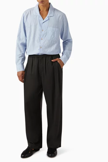Wewa Wide-leg Pants in Wool-silk