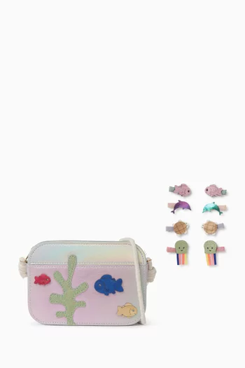 Fish Tank Crossbody Bag & Clips Set