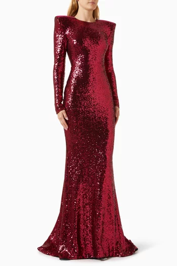 Sequin-embellished Gown
