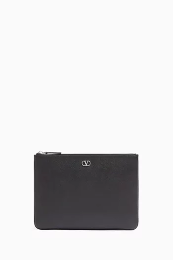 VLOGO Pouch in Leather