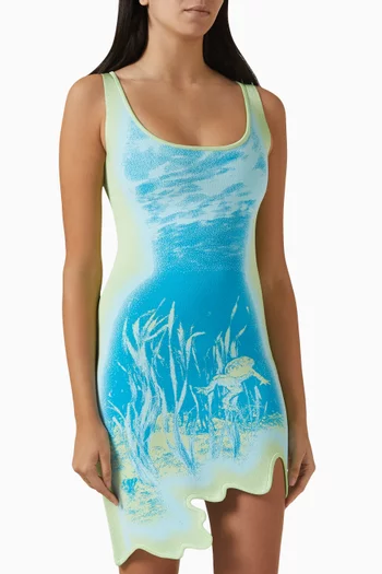 Maple Reversible Wavy Mini Dress