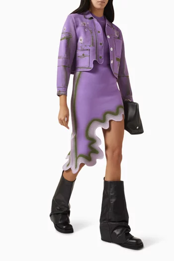 Brooklyn Wavy Asymmetric Dress