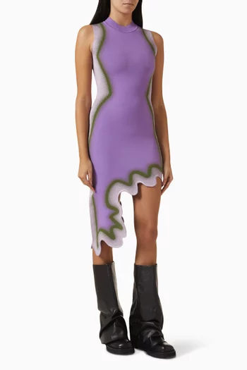 Brooklyn Wavy Asymmetric Dress