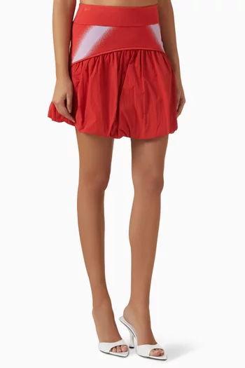 Clivia Mixed Media Mini Skirt