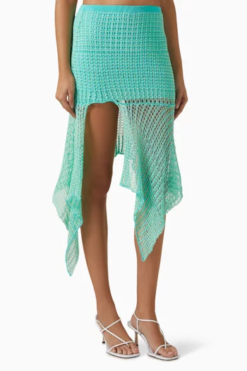 Picea Crochet Midi Skirt