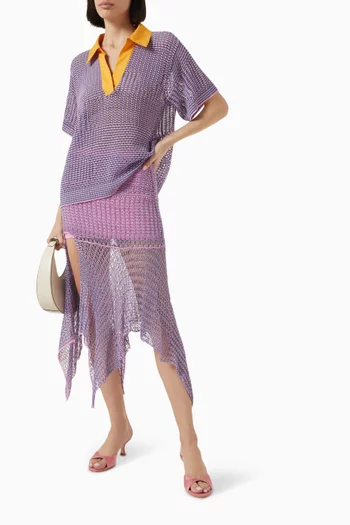 Picea Crochet Midi Skirt