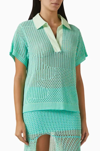 Chia Oversized Crochet Shirt