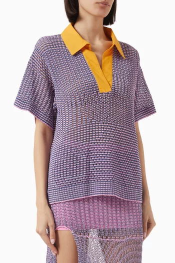 Chia Oversized Crochet Shirt