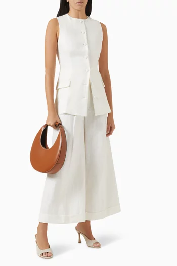 Jane Vest in Linen