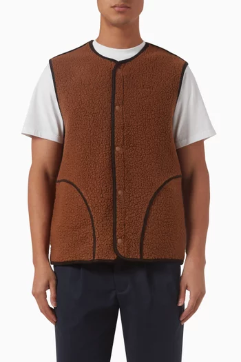 Tulip Vest in Sherpa-fleece