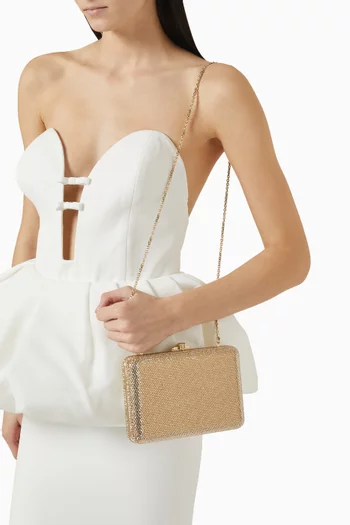 Slim Slide Embellished Clutch