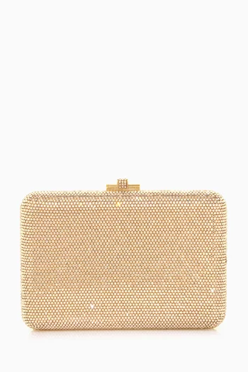 Slim Slide Embellished Clutch