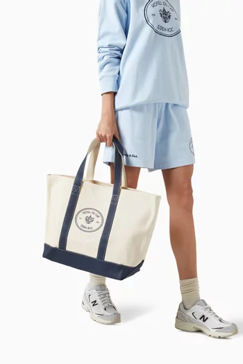 Eden Crest Tote Bag in Cotton Canvas