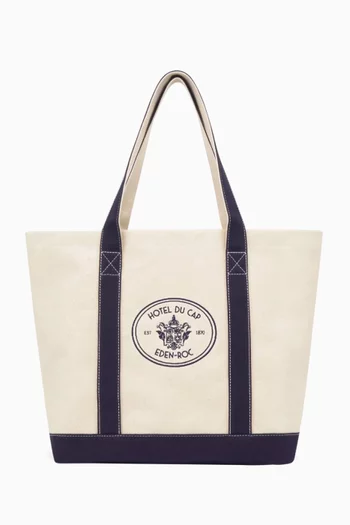Eden Crest Tote Bag in Cotton Canvas