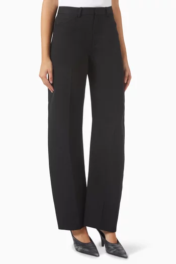 Mid-rise Tailored Pants in Wool