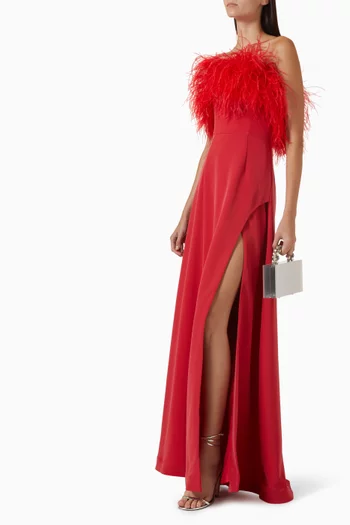 Link Gown in Stretch Crepe