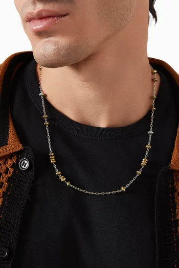 The Ozzy Necklace in Silver-plated Brass