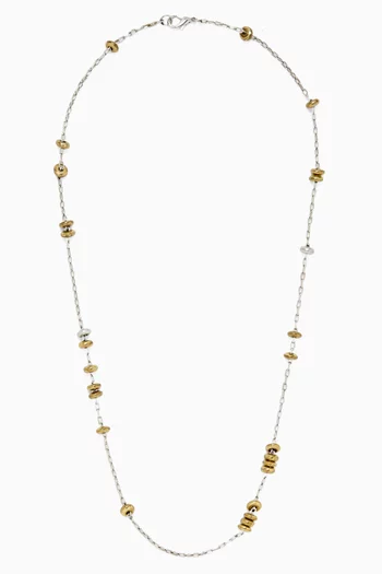 The Ozzy Necklace in Silver-plated Brass