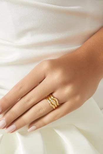 Ready For It Ring in 24kt Gold-plated Sterling Silver