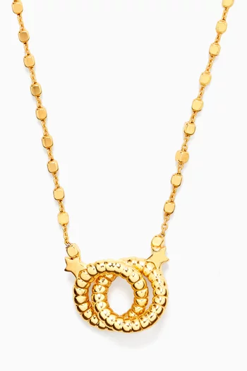 Pendant Necklace in 24kt Gold-plated Sterling Silver