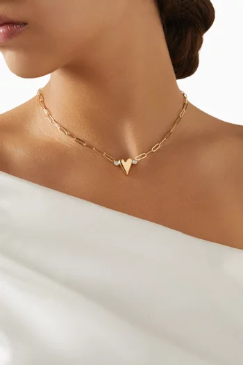Invincible String Necklace in 24kt Gold-plated Sterling Silver