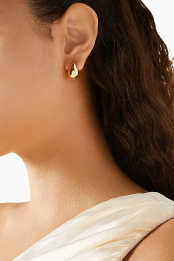 Drop Earrings in 24kt Gold-plated Sterling Silver