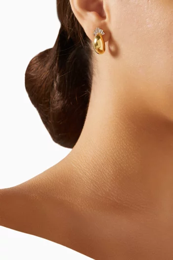 Bloomin Stud Earrings in 24kt Gold-plated Sterling Silver