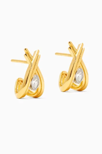 Fiesty Stud Earrings in 24kt Gold-plated Sterling Silver