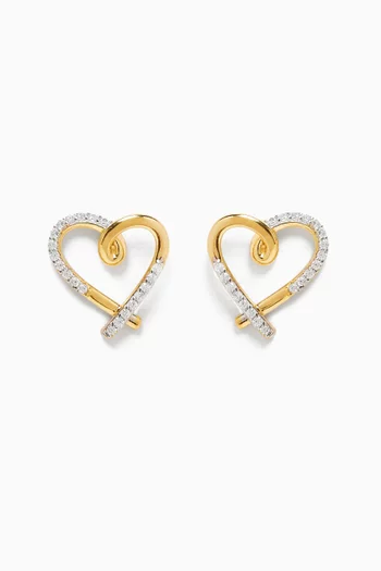Lovelies Stud Earrings in 24kt Gold-plated Sterling Silver